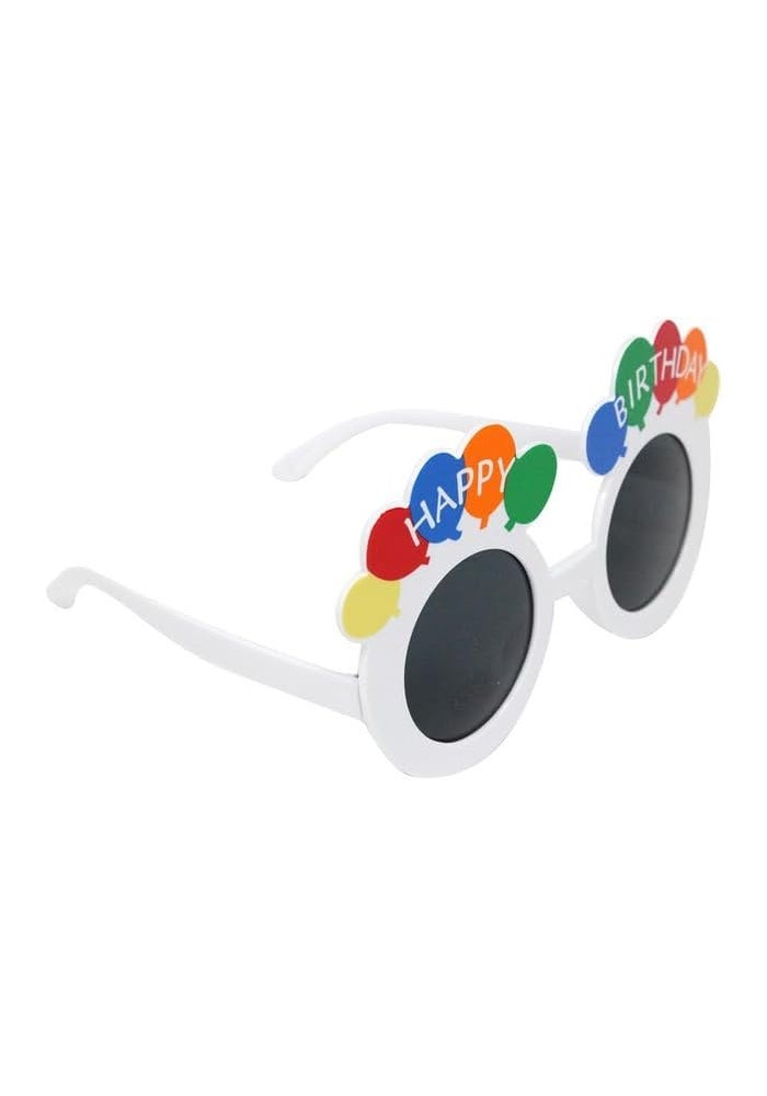 DAISO Happy Birthday Party Glasses - Colorful Celebration Eyewear with Balloon Design - Image 2